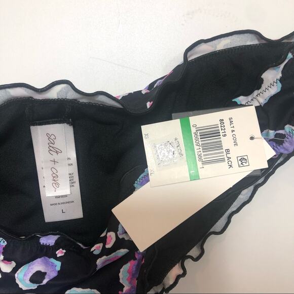 Salt+Cove Animal Print ruffle bikini swim bottom - Picture 3 of 6